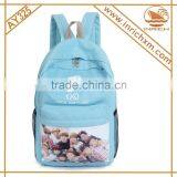 Cream Color Canvas Backpack School Bag Manufacturer thumbnail-2