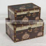 Hot Sell Vintage Wood Storage Amber Suitcase thumbnail-1