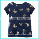 Top quality funny tee shirts Shiny Butterfly Print custom t-shirts wholesale tee shirts                        
                                                Quality Choice