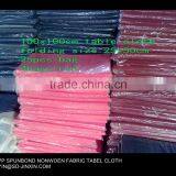 50gsm 100x100cm PP Spunbonded Non Woven Disposable Table Cloth/Table Cover thumbnail-5