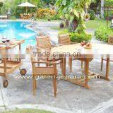 Teak Garden Furniture - Outdoor Furniture - Extending Table Patio Umbrella