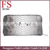 Wholesale Long High Quality Snacke Skin pu Leather Women Wallet Made in China thumbnail-2