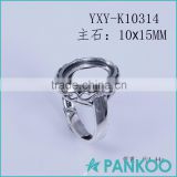 Silver wedding rings for women factory wholesale ring with zircon 925 sterling silver ring base