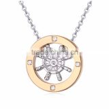 Wholesale new design high-quality real gold plated fine crystal necklace - a pilot pendant neckalce