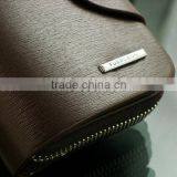 Billfold Multi Pockets Purse Card Holder Mens Zipper Leather Wallet thumbnail-3