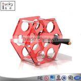 Fashion Acrylic Wine Rack 7 Bottle Holder,Custom Diamond Wine Stand thumbnail-1