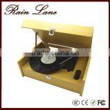 Rain Lane LP Turntable Music Box Retro Vinyl Record Player thumbnail-1