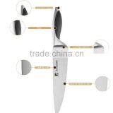 6 Pcs Forged Pom Handle Kitchen Knife Set With S.s Utility Block thumbnail-4