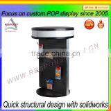 Spinning Floor Battery Display Rack Metal&wood Customized Design thumbnail-2