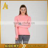 Woman Sportswear Apparel Clothing Custom Round Neckline Gym Hoodies thumbnail-3