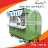 Modern Design Donut Waffle Hot Dog Vending Cart/ Towable Mobile Food Fryer Cart