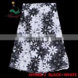Haniye 2016 Wholesale New Embroidered Net/tulle Lace Fabric African French Net Lace for Wedding/praty /NYN68