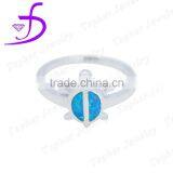 2016 Turtle Ring Silver Opal thumbnail-1