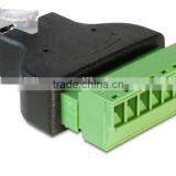 RJ45 Spliter RJ45 Plug RJ45 Connector For CCTV Camera System DVR thumbnail-1