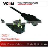 Best Selling 3C*0.3mm2 EU Type Power Cord