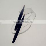 Newest high quality black handle synthetic hair lip brush