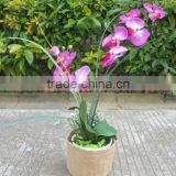 Decorated Household Jute Hessian Flower Pot and Bag thumbnail-1