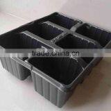 8 Cell Small Black Plastic Seed Tray Insert Trays, Stock MOQ 10000pcs thumbnail-5