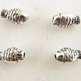 Silver Fish Spacer Beads , Animal Shape Jewelry DIY Beads thumbnail-1
