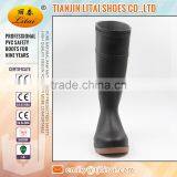 Black Steel Toe PVC Boots for Men thumbnail-2