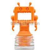 Robot Silicone Wine Stopper,Wine Saver,Reusable Bottle Cap thumbnail-3