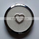 Ivory Enamel Professional Makeup Mirror With Heart Decor thumbnail-2
