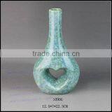 Mini and Large Blue Ceramic Vase thumbnail-1