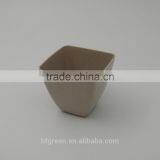 2015 Best Selling Square Bamboo Fiber Mini Flower Pot/planter/container thumbnail-3