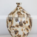 Best selling high quality burnt eggshell inlay vase