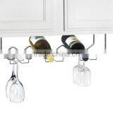 Decrative 6 Bottle Metal Wall Mounted Wine Display Rack thumbnail-3