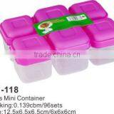 Plastic Mini Storage Box Set and Snack Container thumbnail-4