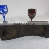 Custom Wooden Bottle Display Base, China Made Wood Wine Bottle Display Stands thumbnail-1