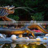 Animal Metal Bronze Garden Bronze Dragon Water Fountain thumbnail-3