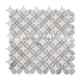 MM-CV295 Premium Wall Natural Stone Marble Flower Patterns Mosaics