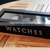 Personalized Logo Printed Watch Wooden Box Storage With 10 Grids thumbnail-2
