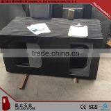 Rectangular Shape G684 Black Polished Granite Kitchen Countertop thumbnail-3