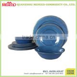 China suppliers Dishwahser safe break-resistant dining table set, home melamine dinnerware for USA & EU market
