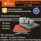 Manual Shaking Head 1 Station Plain Clothing Heat Press Machine