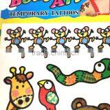 Body Art- Temporary Tattoos Sticker, Lovely Animal Temporary Tattoos Sticker For Kids thumbnail-2