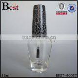 5ml Round Glass Nail Brush Bottle With Gold Plastic Nail Polish Brush Cap thumbnail-3