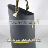 Home Fireside 17inch Matte Black Metal Coal Scuttle thumbnail-3