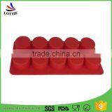 2016 Hot Selling Food Grade Custom 10 Cups Silicone Candy Mold Chocolate Ice Tray thumbnail-4