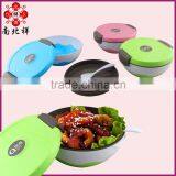 Factory Direct Sale Round Plastic Bento Lunch Box