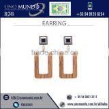 Intricate Design Wood Made Women Earrings With Durable Finish thumbnail-1