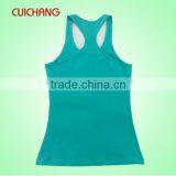 100%cotton Custom Printing Women's Gym Singlets thumbnail-2