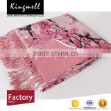 Digital Printed Silk Satin Scarf for Women in Spring and Autumn thumbnail-2