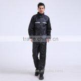 HIGH QUALITY PVC RAIN COAT WATERPROOF JACKET SUIT WITH WARNING SIGNS thumbnail-2