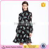 2017 Domin Fashion Printing Chiffon Fabric Dresses Online thumbnail-1