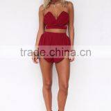 Woman Fashion 2 Piece Set Sexy Romper Latest Design Playsuit thumbnail-3