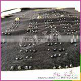 Factory Directly Wholesale Girl v Neck Knitting Sweater Coat With Peal thumbnail-5